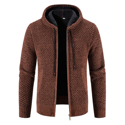 Reynard - Modischer Fleece-Cardigan mit Kapuze für Herren