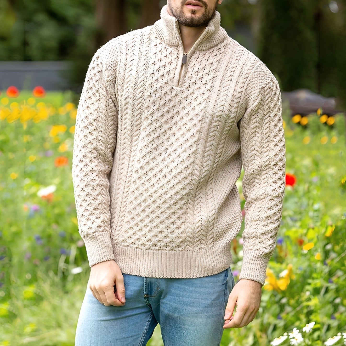 Henry - Eleganter, locker geschnittener Herrenpullover
