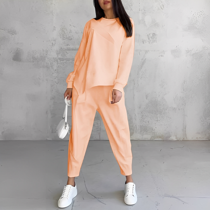 Mélisande - Pullover mit Rundhalsausschnitt und Hose für Damen Set