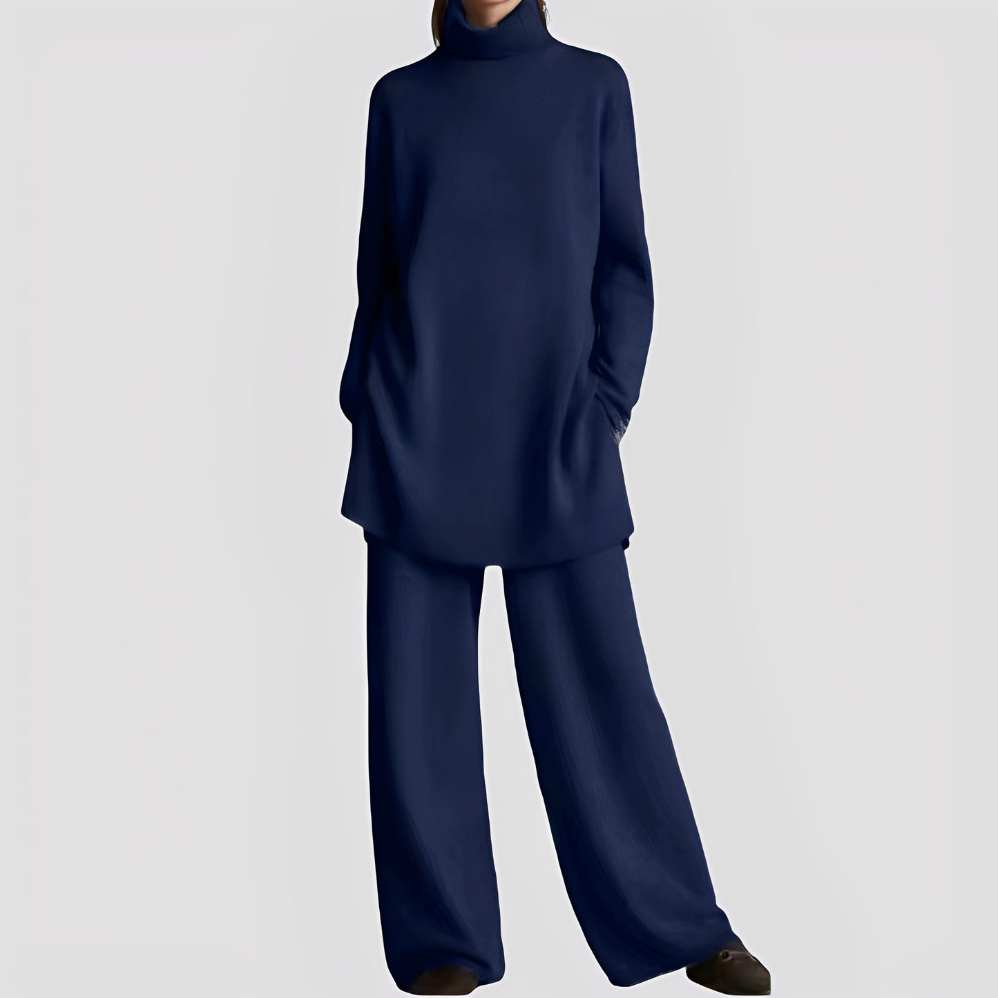 Jessica - Schickes Lounge-Set mit Rollkragen für Damen