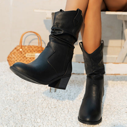 Mirabel - Zeitlose Damen-Cowboystiefel aus Leder