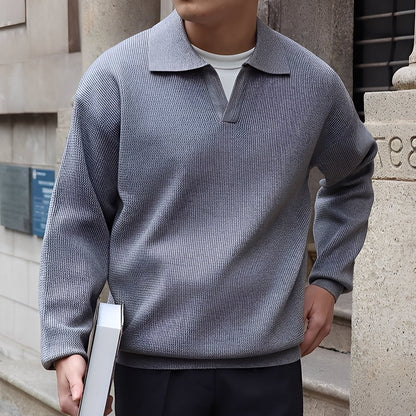 Ronald - Traditionelles Herren-Langarm-Poloshirt