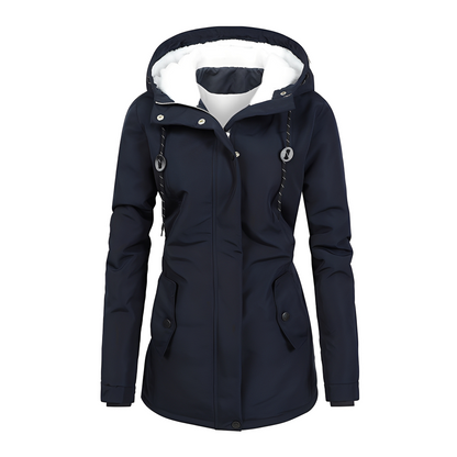 Hilary - Stilvolle Damen-Winterjacke mit Kapuze