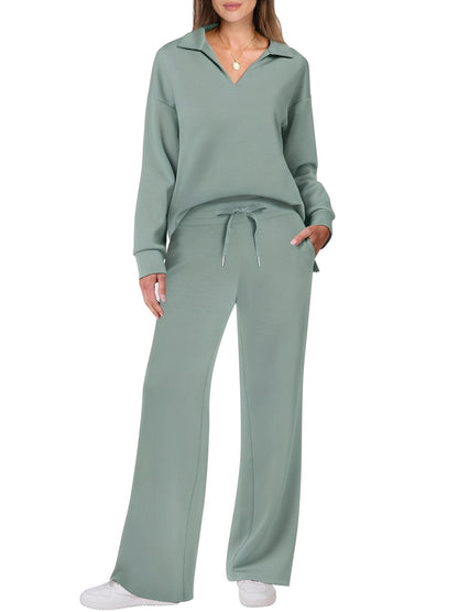 Justina - Bequemes Damen-Set mit Pullover und Hose