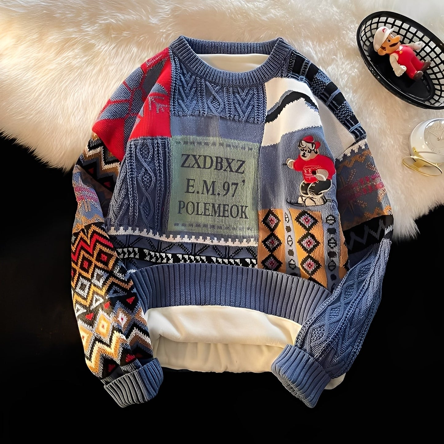 Charles - Stilvoller, leger gestrickter Damen-Weihnachtspullover