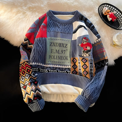 Charles - Stilvoller, leger gestrickter Damen-Weihnachtspullover