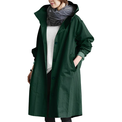 Alicia - Trenchcoat mit Kapuze für Damen