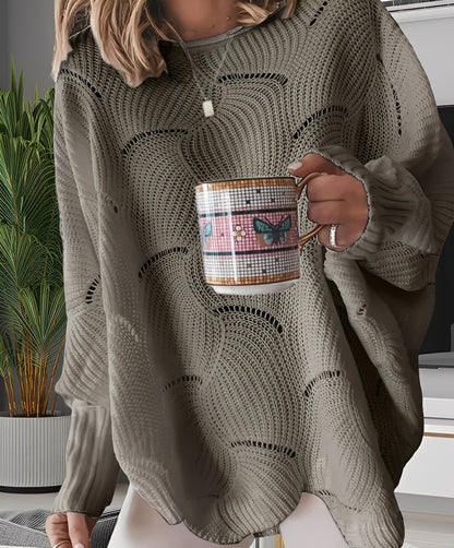 Kassandra - Schicker Damenpullover mit Ausschnitt