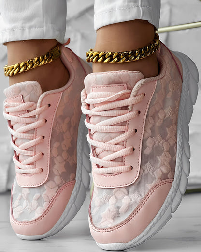 Elisabeth - Komfortable, luftige Damenschuhe mit Blumendesign