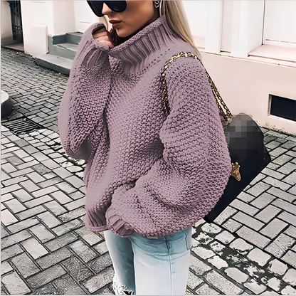 Maëlie - Dicker Rollkragenpullover für Damen
