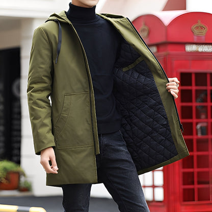 Lucas - Komfortable, dicke, wasserdichte Männerjacke mit Kapuze