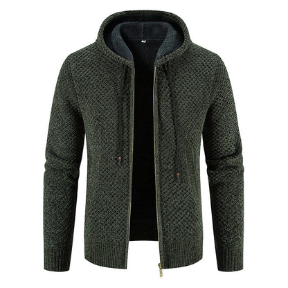 Reynard - Modischer Fleece-Cardigan mit Kapuze für Herren