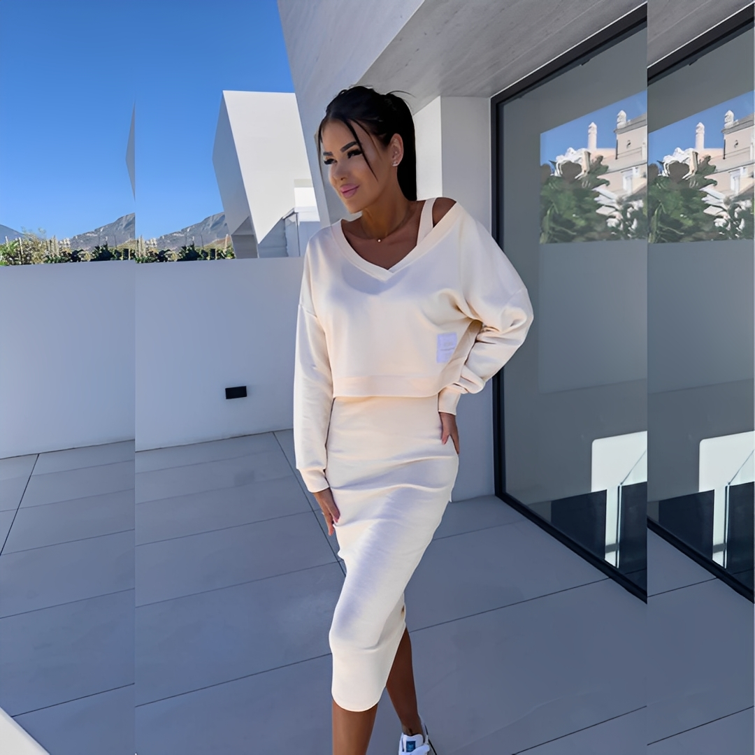 Séphora - Ensemble Sweatshirt und lässiges Kleid für Damen