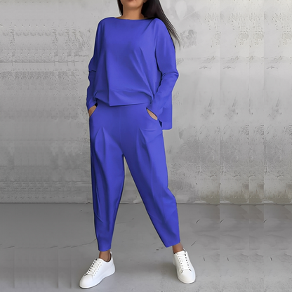 Mélisande - Pullover mit Rundhalsausschnitt und Hose für Damen Set