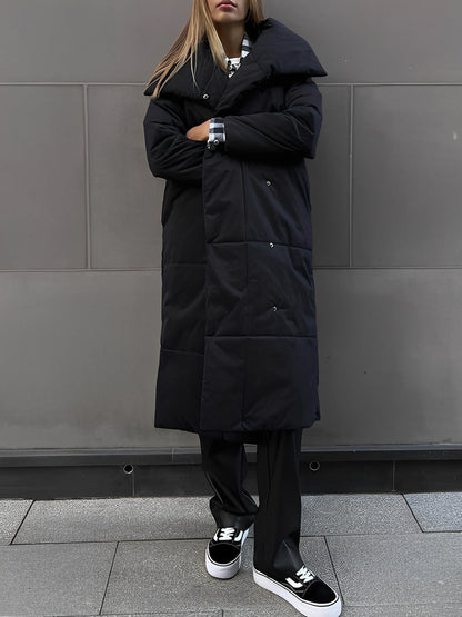 Adaline - Lange, warme Damenjacke mit Futter