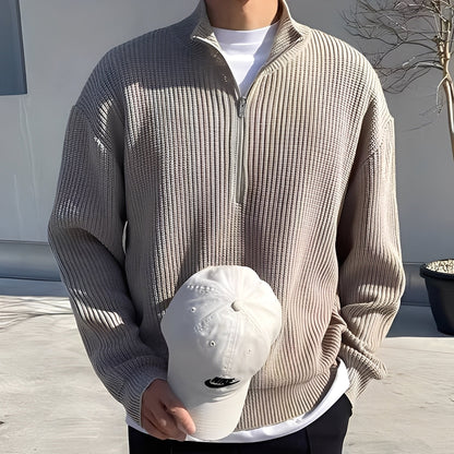 Jeffrey - Elegant, locker gestrickter Herrenpullover