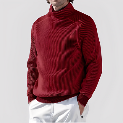 Chadwick - Eleganter, warmer Herrenrollkragenpullover aus Wolle