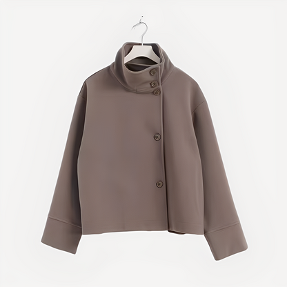 Carolyn - Elegante Wolljacke für Damen mit einem Knopf