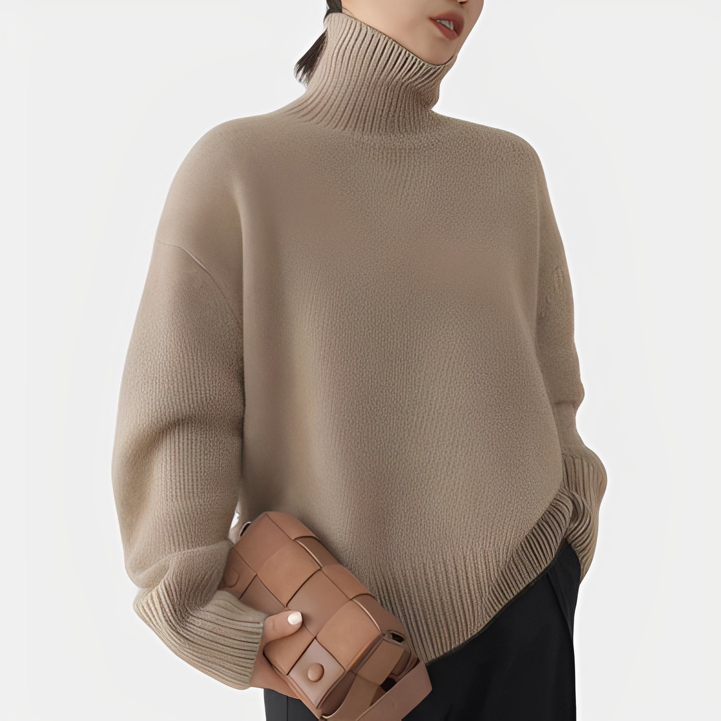 Amilia - Eleganter und lässiger Damen Rollkragenpullover