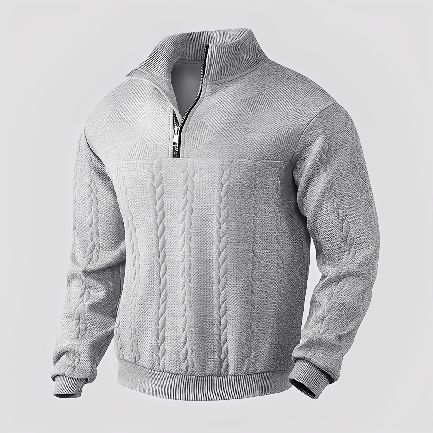 Warren - Klassischer Damen-Kaschmirpullover mit Zipper