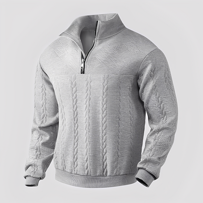 Warren - Klassischer Damen-Kaschmirpullover mit Zipper