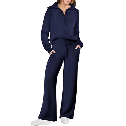 Cécile - Bequemer Pullover und Hose für Damen Set