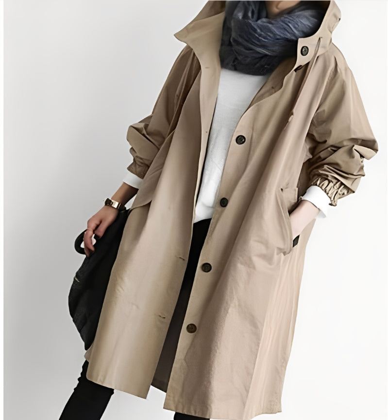 Alicia - Trenchcoat mit Kapuze für Damen