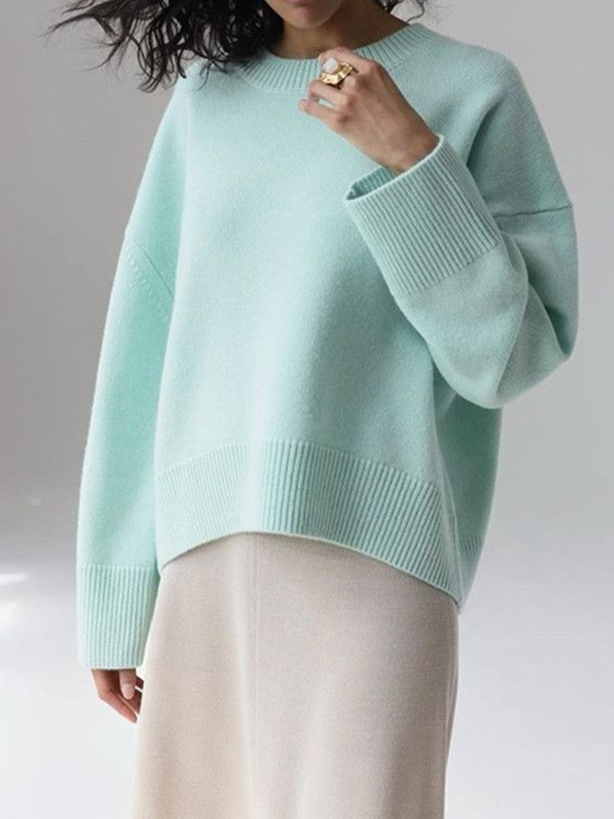Amara – Großer Pullover „Zuckerwatte“