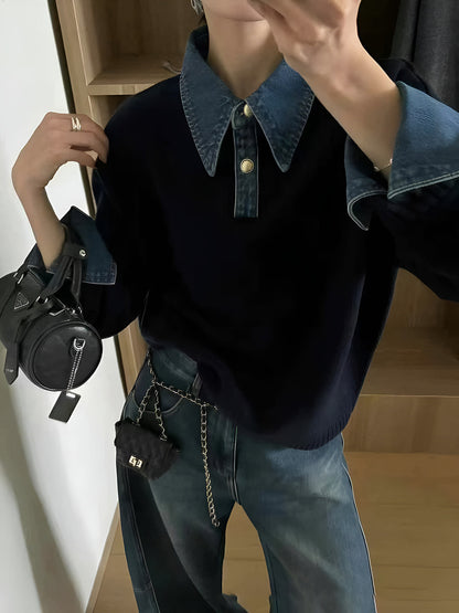 Nellie – 2-in-1 Pullover mit Revers-Detail