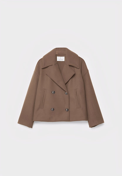 Claire – Kurze Elegante Doppelreihige Jacke
