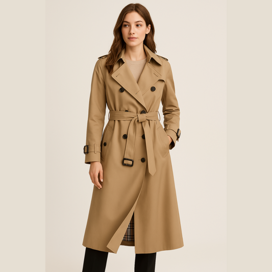 Chloé – Mantel Trench Damen Doppelknopf