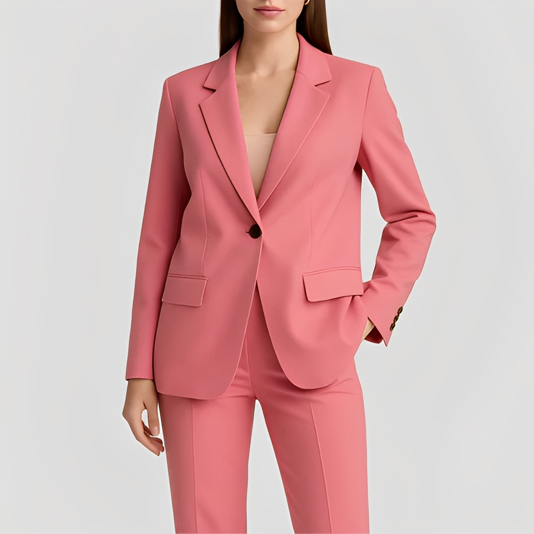 Maeva - Langer eleganter Blazer und Hose für Damen Set
