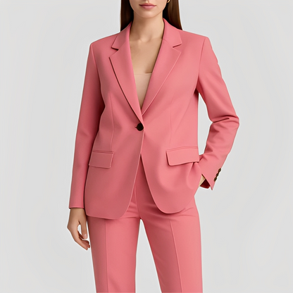 Maeva - Langer eleganter Blazer und Hose für Damen Set