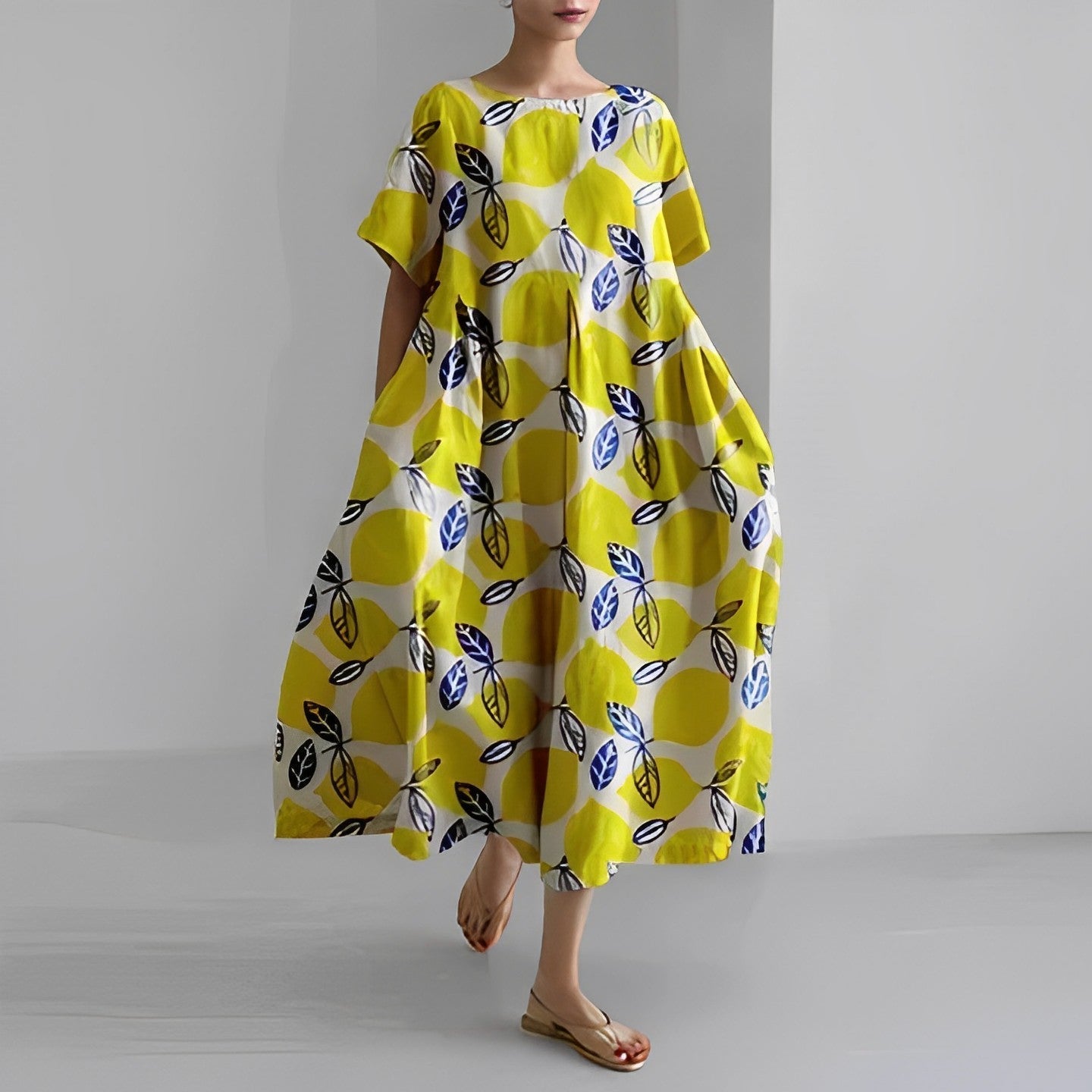 Ronja – Lockeres bedrucktes Kleid