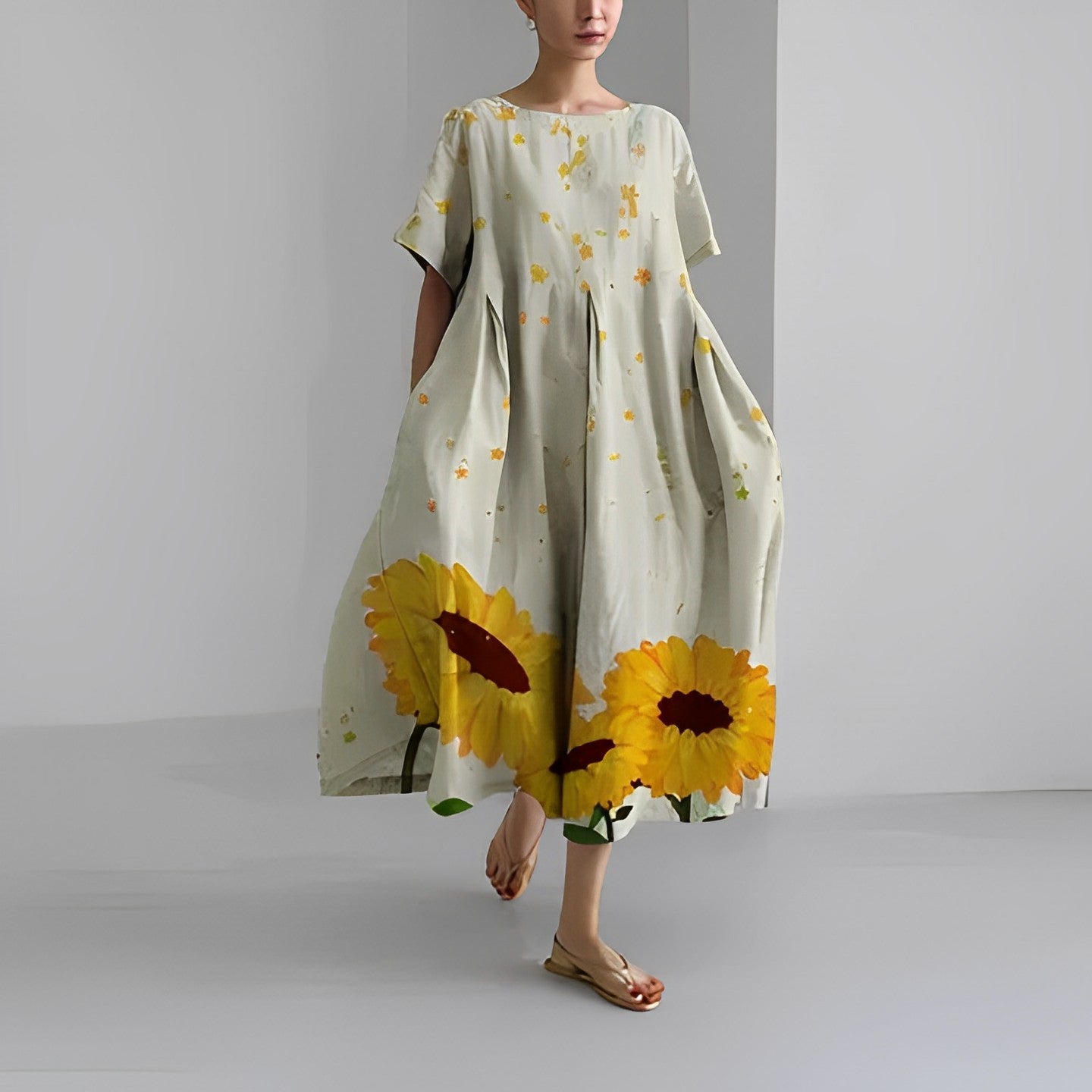 Ronja – Lockeres bedrucktes Kleid