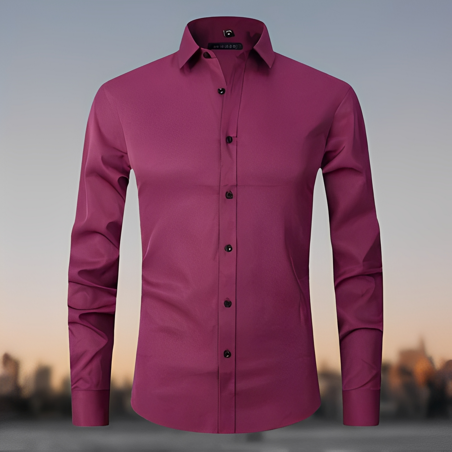 Gaultier - Langarmhemd aus dehnbarem Stoff für Herren