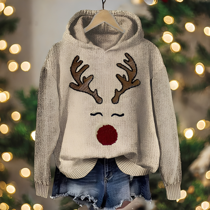 Liza - Stilvoller Damen-Weihnachts-Hoodie mit Aufdruck