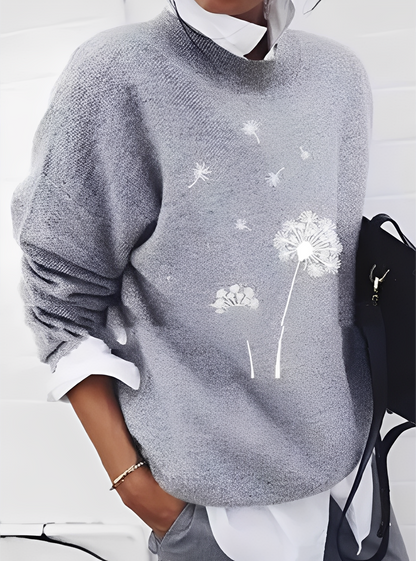 Milly - Moderner, locker geschnittener Damenpullover mit Muster