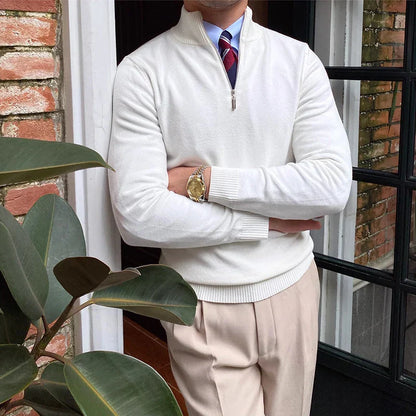 Hugo - Pullover mit Halbem Reißverschluss