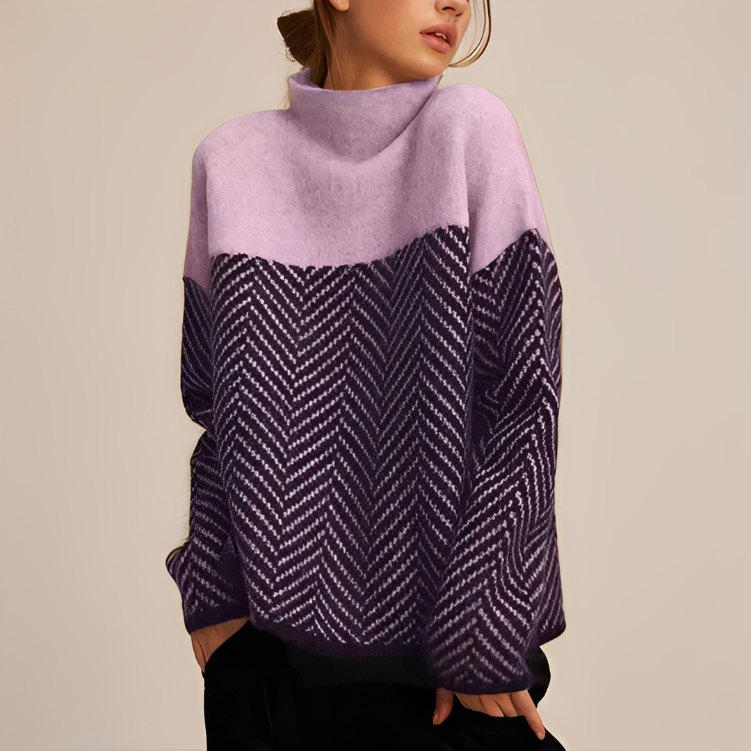 Mélodie - Bequemer Rollkragenpullover für Damen
