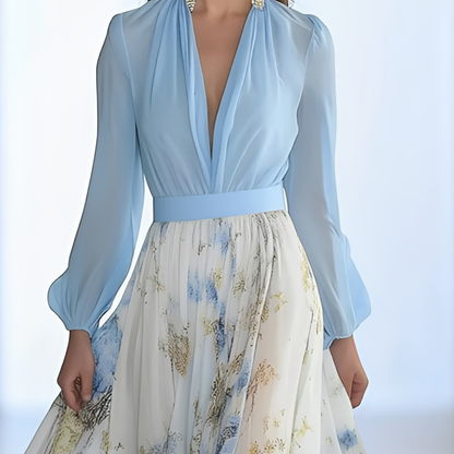 Sandrine - Atmungsaktives Kleid mit V-Ausschnitt für Damen