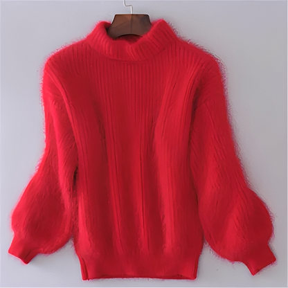 Maude - Pullover trendy mit hohem Kragen warm für Damen