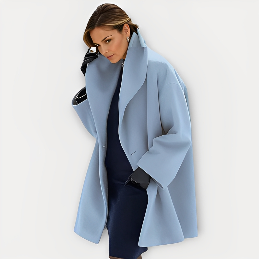 Laurette - Oversize-Wintermantel mit breitem Kragen für Damen