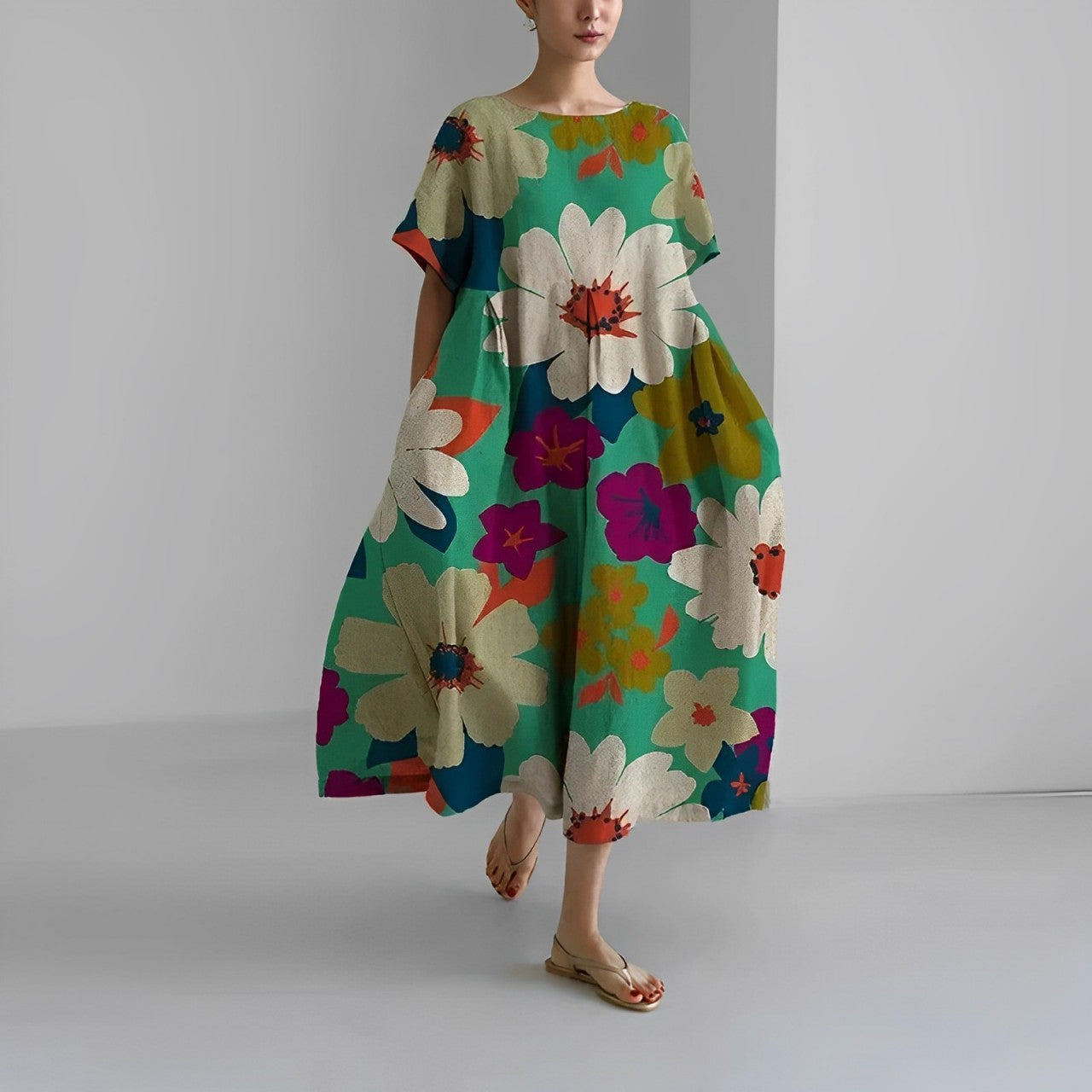 Ronja – Lockeres bedrucktes Kleid