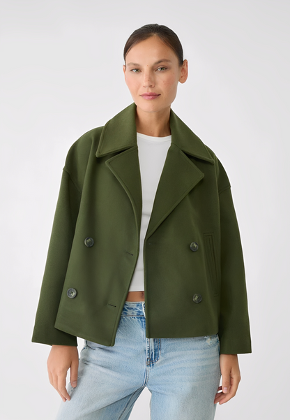 Claire – Kurze Elegante Doppelreihige Jacke