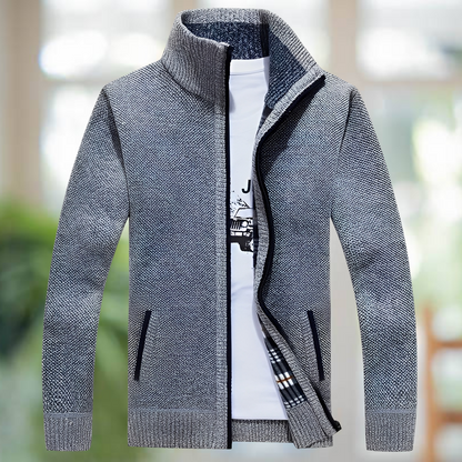 Iker – Gefütterte Herren-Strickjacke