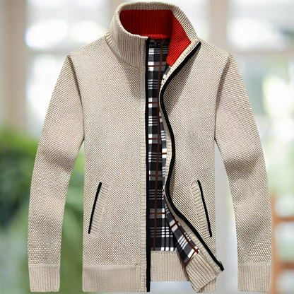 Iker – Gefütterte Herren-Strickjacke