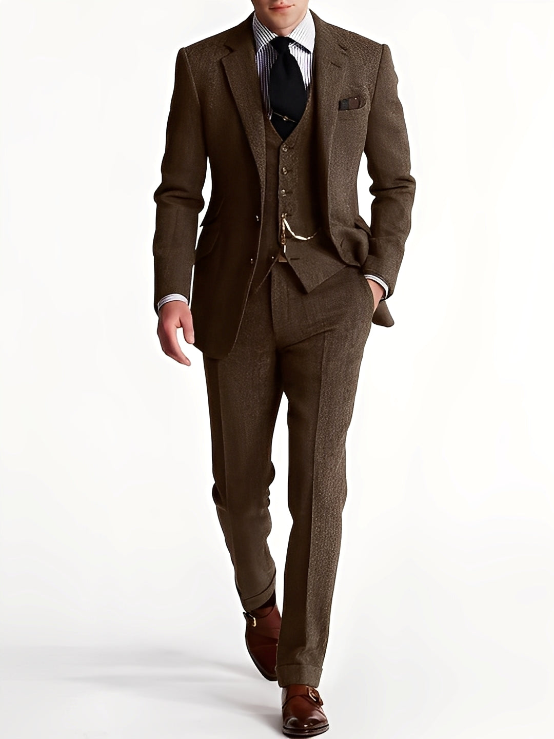 Desmond - Stilvoller Herrenanzug aus dreiteiligem Tweed