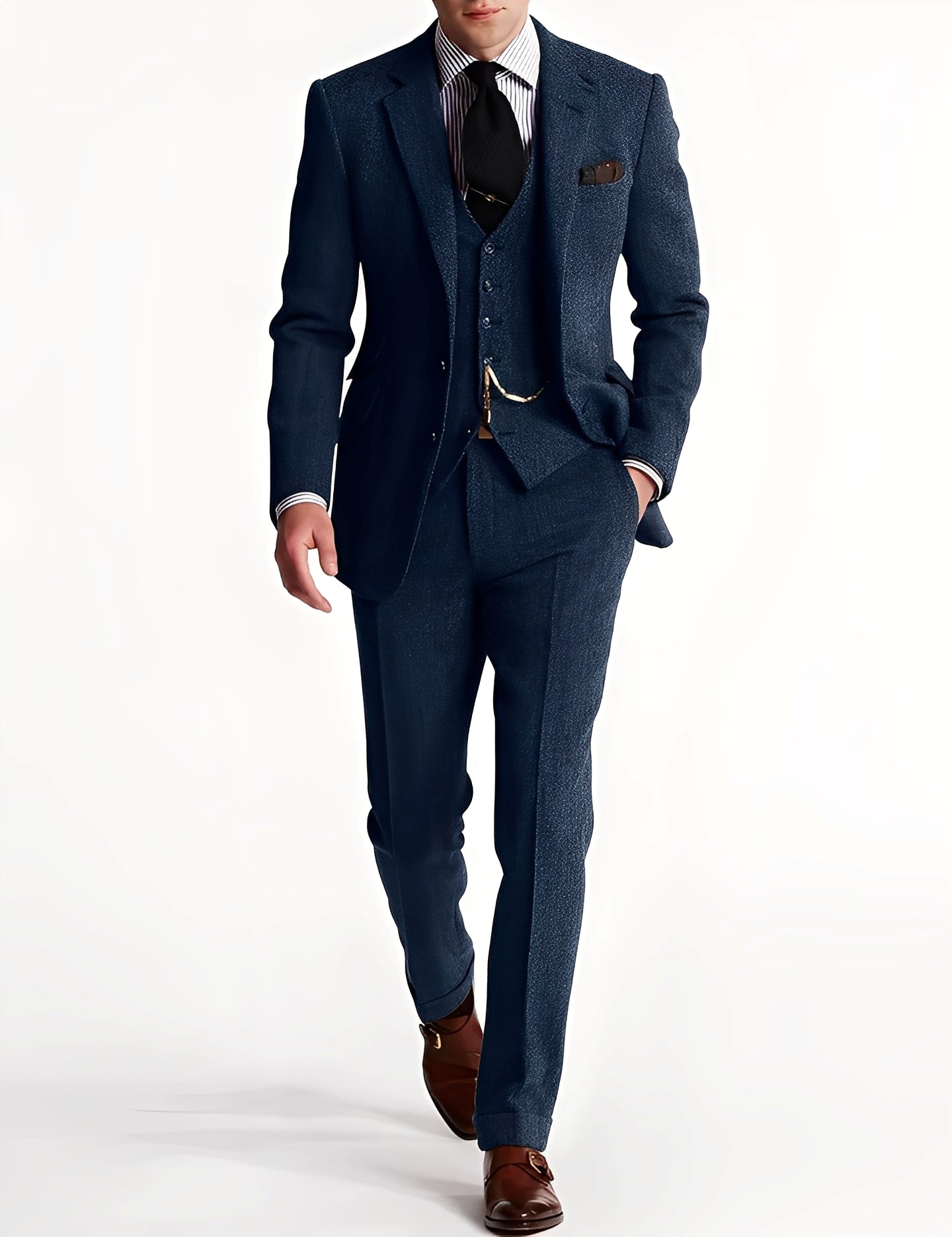 Desmond - Stilvoller Herrenanzug aus dreiteiligem Tweed