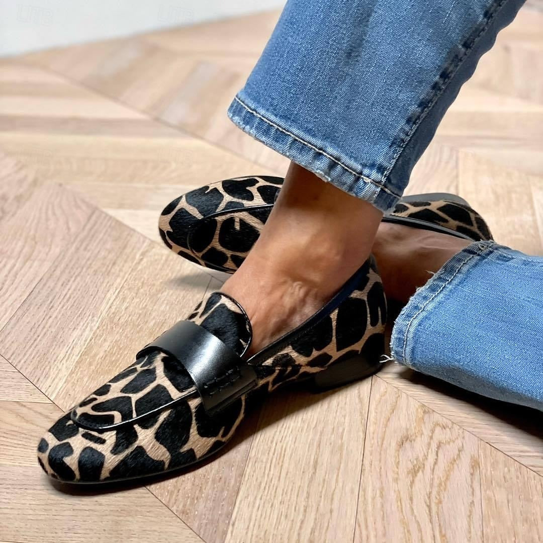Katherina - Damen-Loafer mit schwarzem Akzent im eleganten Design